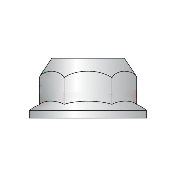 Newport Fasteners Flange Nut, M4-0.70, 18-8 Stainless Steel, Not Graded, 7 mm Hex Wd, 3000 PK 890732 - main